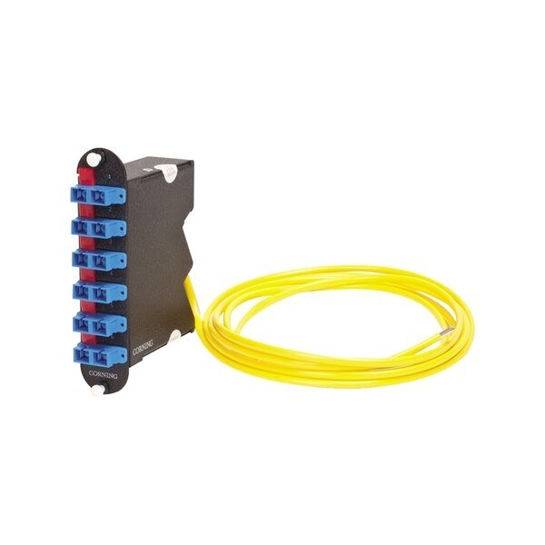 CCH REDUCED DEPTH MODULE, 12F, SCDUP, 3M PIGTAIL, SM, PRECISION, Corning, Mfr#: CCHRM1259P03RH